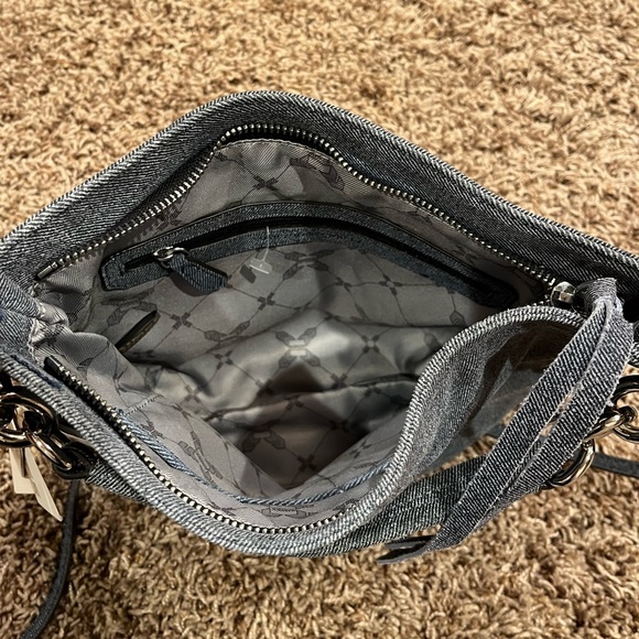 *SOLD* NWT Aimee Kestenberg Leather Convertible Crossbody - Onyx - Dark Denim - Picture 10 of 13